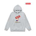 Supreme Gun Logo Hoodie – Grey