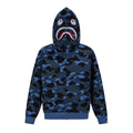 BAPE Shark Full Zip Camo Hoodie (Blue Camo)